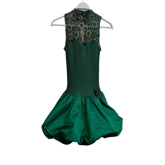All That Jazz Vintage Emerald Green Dress Size: 3 / 4 (Small) 90's 80's Prom - Picture 1 of 7